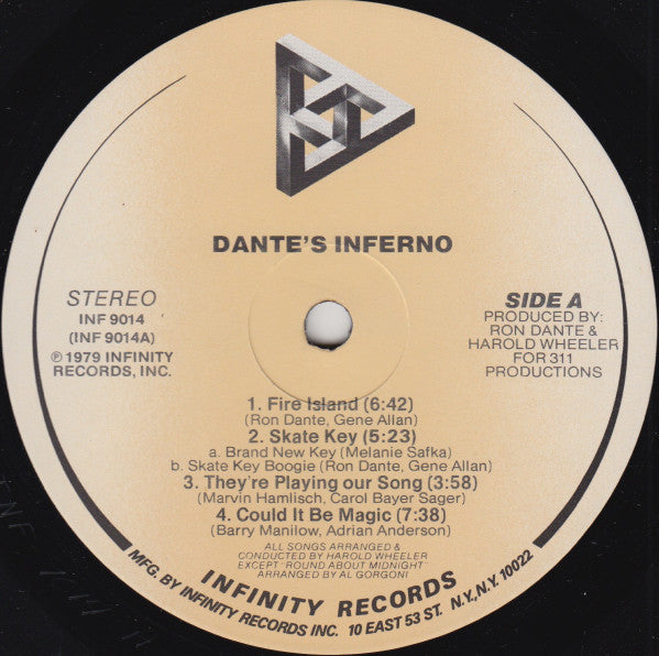 Dante's Inferno : Dante's Inferno (LP, Album, Glo)