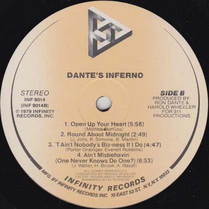 Dante's Inferno : Dante's Inferno (LP, Album, Glo)