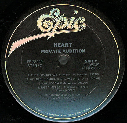 Heart : Private Audition (LP, Album, Car)