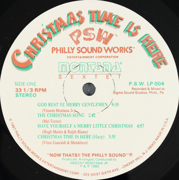 Montana Sextet : Christmas Time Is Here (LP, Album)