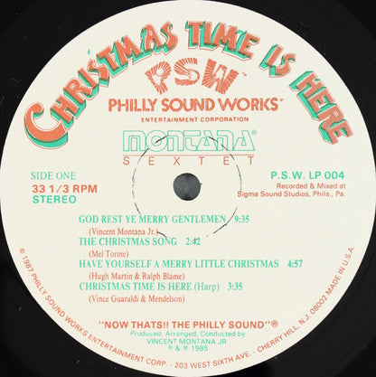 Montana Sextet : Christmas Time Is Here (LP, Album)