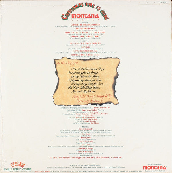 Montana Sextet : Christmas Time Is Here (LP, Album)