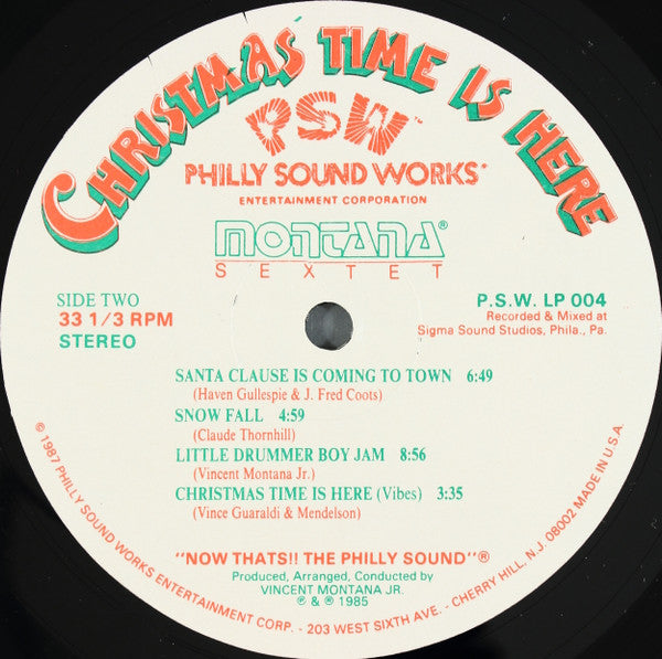 Montana Sextet : Christmas Time Is Here (LP, Album)