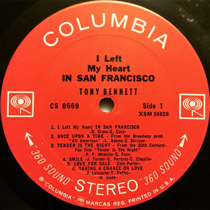 Tony Bennett : I Left My Heart In San Francisco (LP, Album, RP, 360)