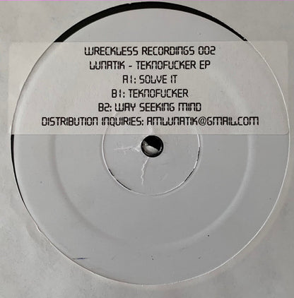 Lunatik (2) : Teknofucker EP (12", EP, Promo, W/Lbl)