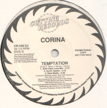 Corina : Temptation (12", Promo)