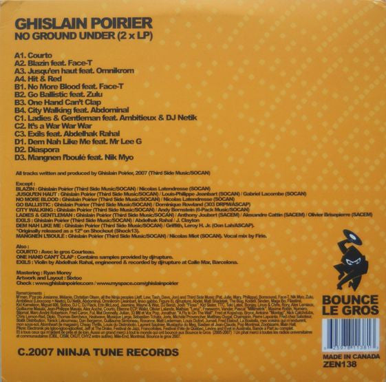 Ghislain Poirier : No Ground Under (2xLP, Album)
