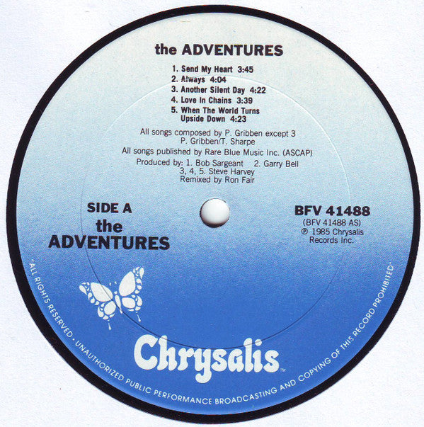 The Adventures : The Adventures (LP, Album)