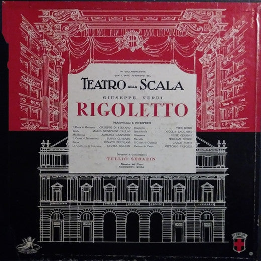 Giuseppe Verdi - Maria Callas, Tullio Serafin, Tito Gobbi, Giuseppe di Stefano : Rigoletto (3xLP, Album)
