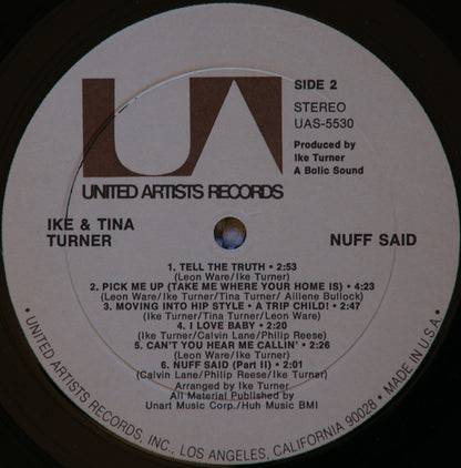 Ike & Tina Turner : 'Nuff Said (LP, Album)