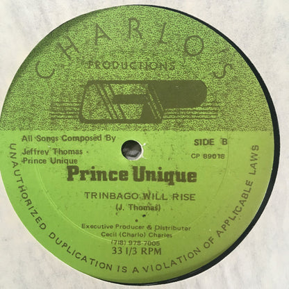Prince Unique : Trinbago Will Rise (12", Single)