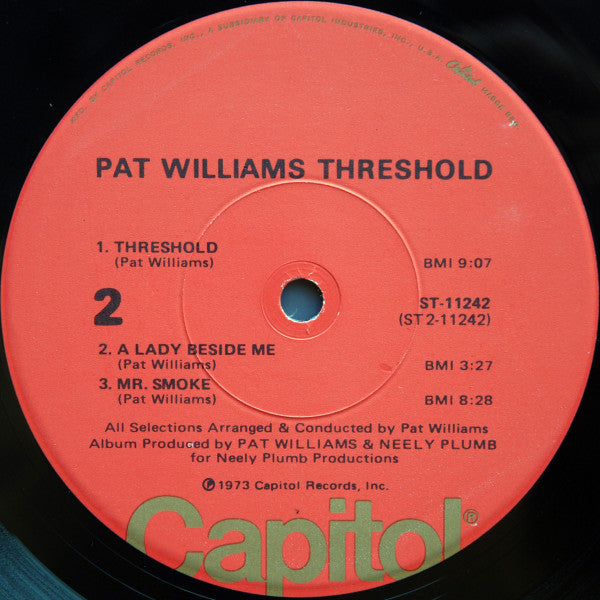 Patrick Williams : Threshold (LP, Album, Los)