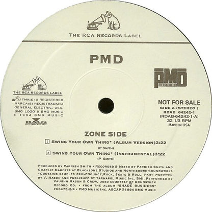 PMD : Swing Your Own Thing / Shadé Business (12", Promo)