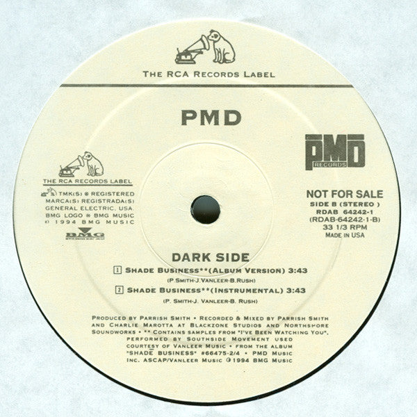 PMD : Swing Your Own Thing / Shadé Business (12", Promo)