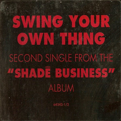 PMD : Swing Your Own Thing / Shadé Business (12", Promo)
