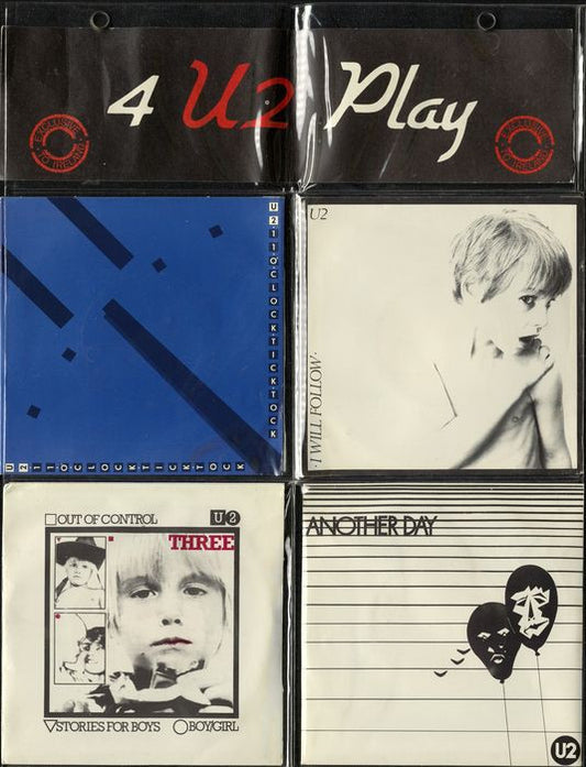 U2 : 4 U2 Play (4x7", RE + Comp, Exc)