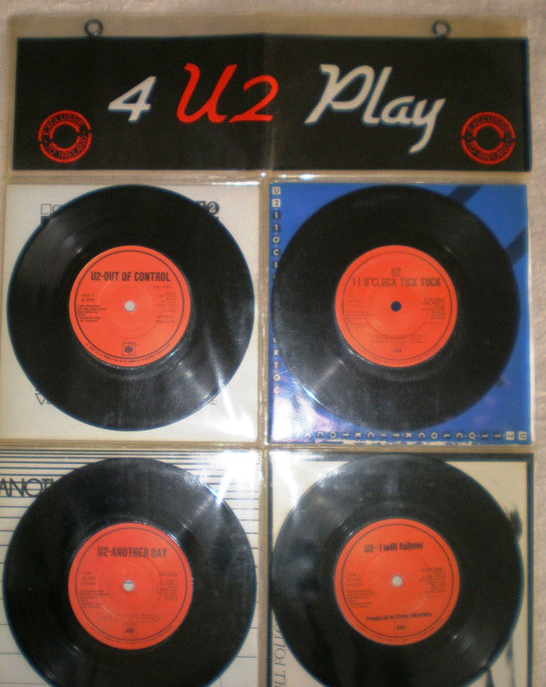 U2 : 4 U2 Play (4x7", RE + Comp, Exc)