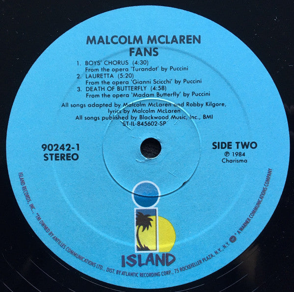 Malcolm McLaren : Fans (LP, Album, Spe)