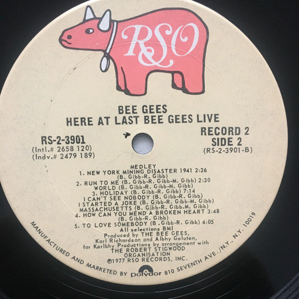 Bee Gees : Here At Last - Live (2xLP, Album, San)