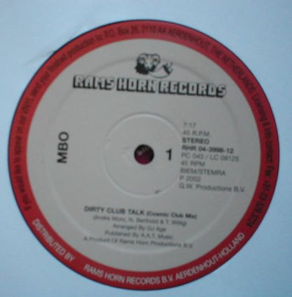 MBO (5) : Dirty Club Talk (12")