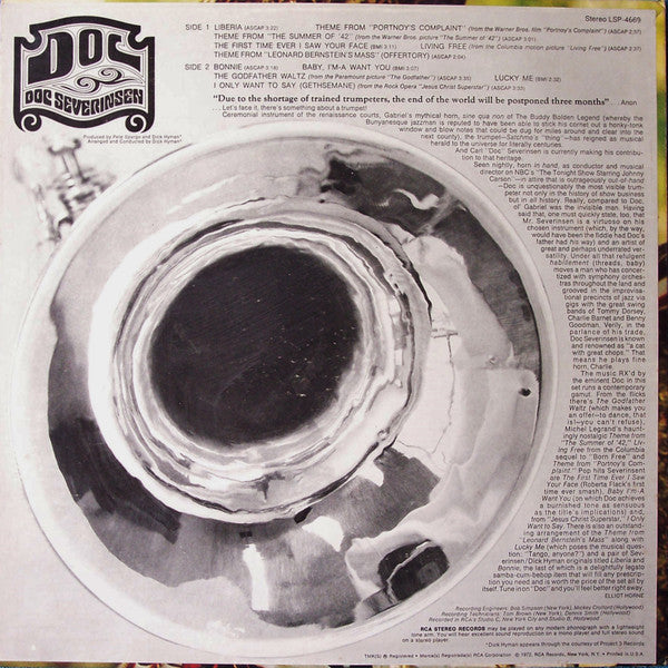 Doc Severinsen : Doc (LP, Album, Ind)