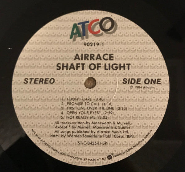Airrace : Shaft Of Light (LP, Album, Spe)