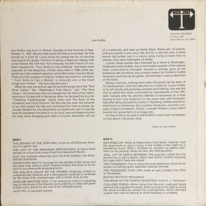 Leo Kottke : 6- And 12-String Guitar (LP, Album, RE)
