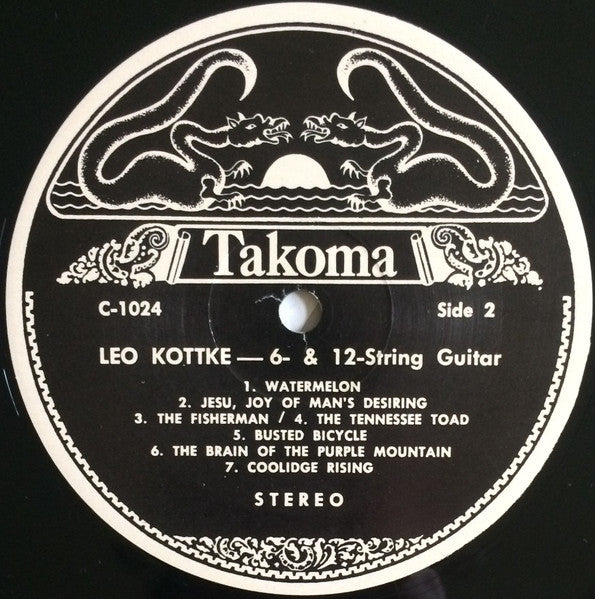 Leo Kottke : 6- And 12-String Guitar (LP, Album, RE)