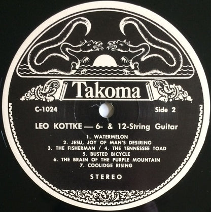 Leo Kottke : 6- And 12-String Guitar (LP, Album, RE)