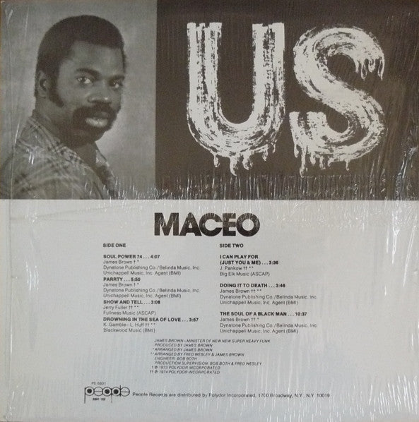 Maceo & The Macks : US (LP, Album, RE)