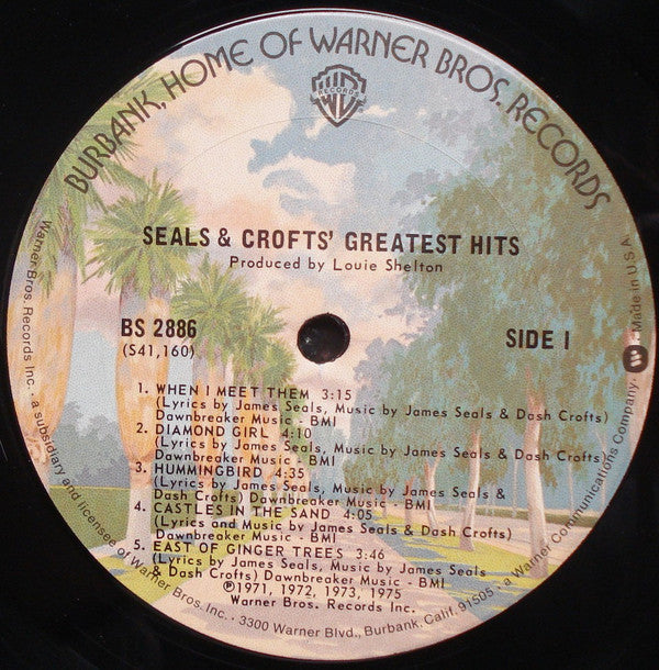 Seals & Crofts : Greatest Hits (LP, Comp, Pit)