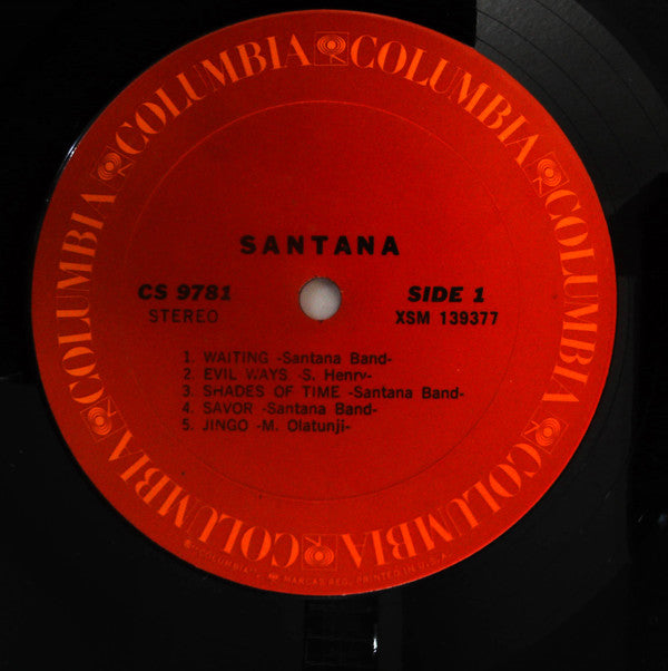 Santana : Santana (LP, Album, RP)