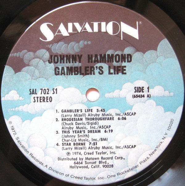 Johnny Hammond : Gambler's Life (LP, Album)