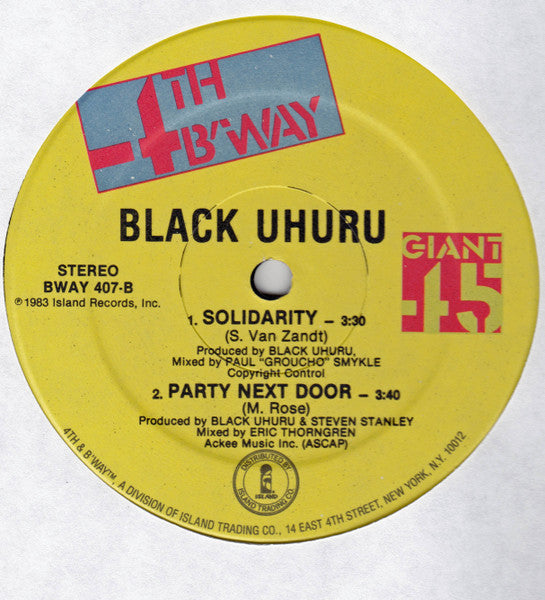 Black Uhuru : What Is Life? (12")