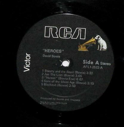 David Bowie : "Heroes" (LP, Album, Bes)