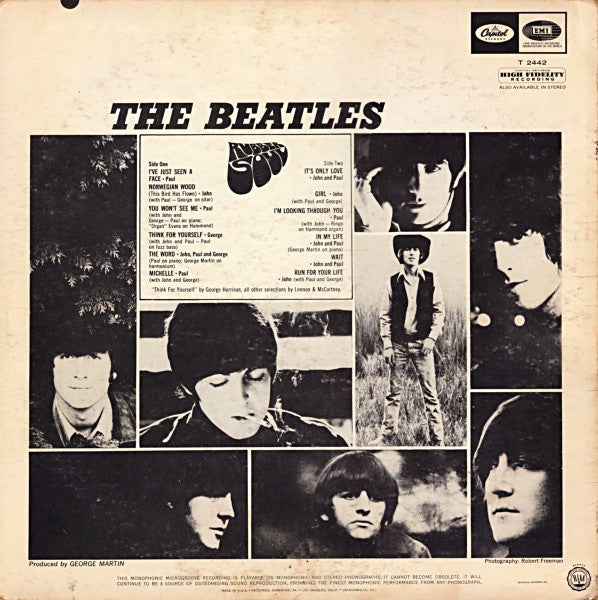 The Beatles : Rubber Soul (LP, Album, Mono, Glo)