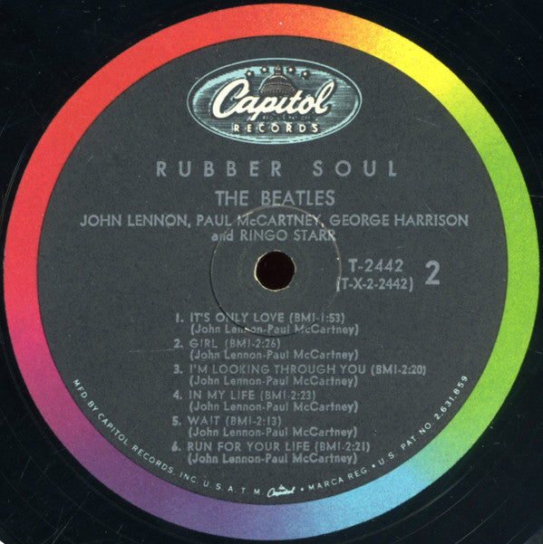 The Beatles : Rubber Soul (LP, Album, Mono, Glo)