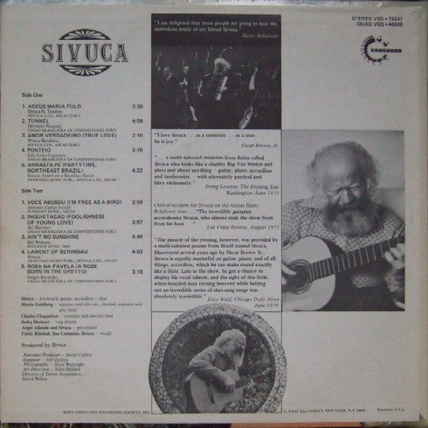 Sivuca : Sivuca (LP, Album)
