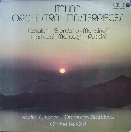 Slovak Radio Symphony Orchestra, Ondrej Lenárd : Italian Orchestral Masterpieces (LP)