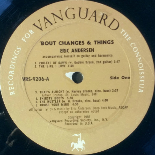 Eric Andersen (2) : 'Bout Changes & Things (LP, Album, Mono)
