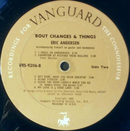 Eric Andersen (2) : 'Bout Changes & Things (LP, Album, Mono)