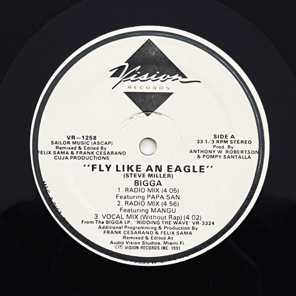 Bigga (2) : Fly Like An Eagle (12")