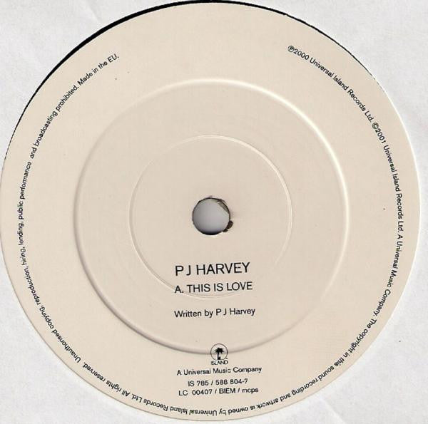 PJ Harvey : This Is Love (7", Single)