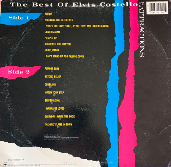 Elvis Costello & The Attractions : The Best Of Elvis Costello And The Attractions (LP, Comp, Pit)