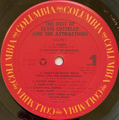 Elvis Costello & The Attractions : The Best Of Elvis Costello And The Attractions (LP, Comp, Pit)