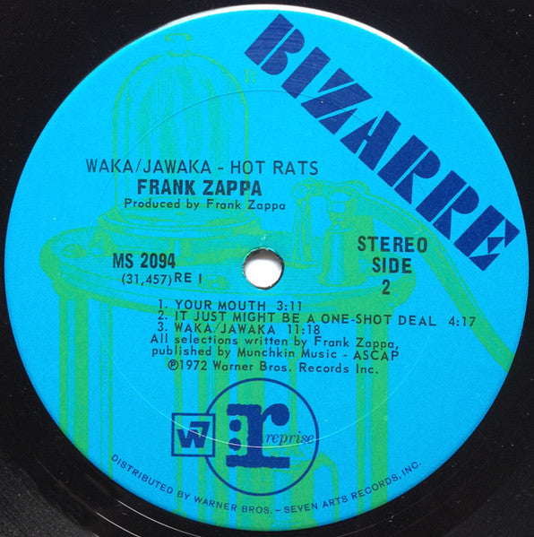 Frank Zappa : Waka / Jawaka - Hot Rats (LP, Album, San)