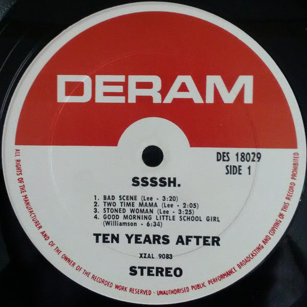 Ten Years After : Ssssh. (LP, Album)