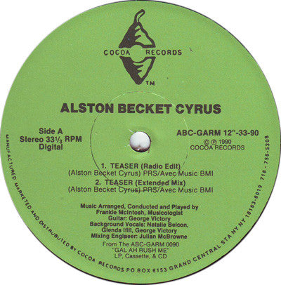 Alston "Beckett" Cyrus : Teaser (12")