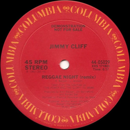 Jimmy Cliff : Reggae Night (Remix) (12", Promo)
