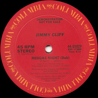 Jimmy Cliff : Reggae Night (Remix) (12", Promo)